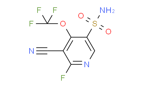 3-Cyano-2-fluoro-4-(trifluoromethoxy)pyridine-5-sulfonamide