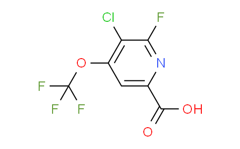 3-Chloro-2-fluoro-4-(trifluoromethoxy)pyridine-6-carboxylic acid
