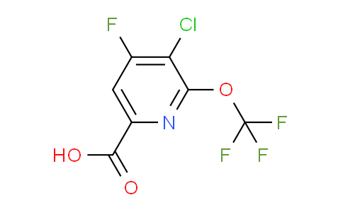 3-Chloro-4-fluoro-2-(trifluoromethoxy)pyridine-6-carboxylic acid