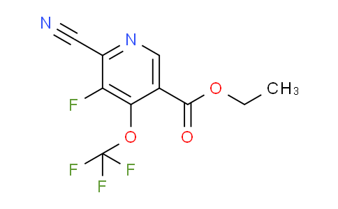 Ethyl 2-cyano-3-fluoro-4-(trifluoromethoxy)pyridine-5-carboxylate