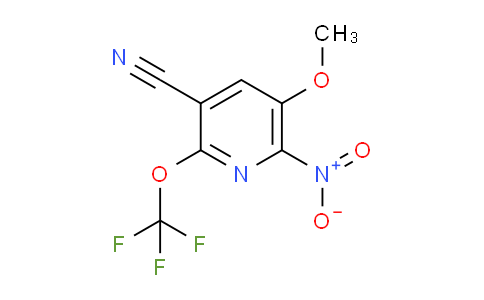 3-Cyano-5-methoxy-6-nitro-2-(trifluoromethoxy)pyridine