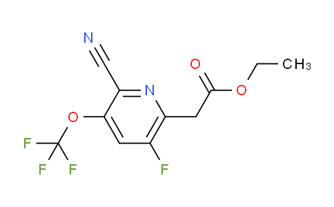 AM178920 | 1806208-43-4 | Ethyl 2-cyano-5-fluoro-3-(trifluoromethoxy)pyridine-6-acetate