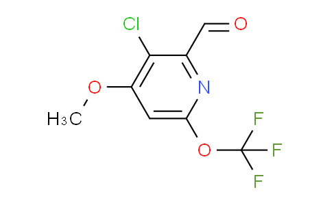 3-Chloro-4-methoxy-6-(trifluoromethoxy)pyridine-2-carboxaldehyde