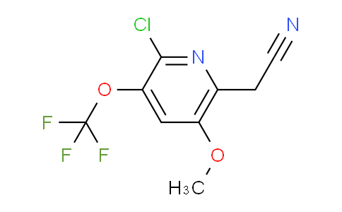 2-Chloro-5-methoxy-3-(trifluoromethoxy)pyridine-6-acetonitrile