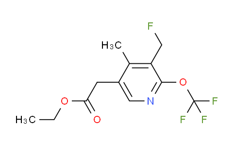 AM17898 | 1361836-83-0 | Ethyl 3-(fluoromethyl)-4-methyl-2-(trifluoromethoxy)pyridine-5-acetate