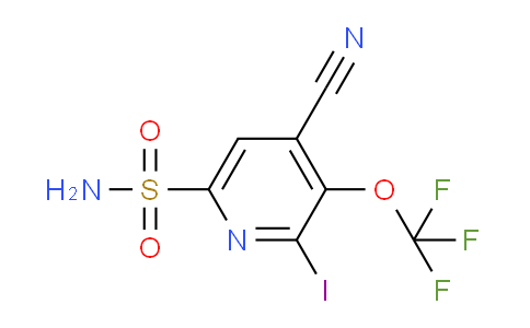 4-Cyano-2-iodo-3-(trifluoromethoxy)pyridine-6-sulfonamide