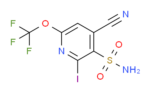 4-Cyano-2-iodo-6-(trifluoromethoxy)pyridine-3-sulfonamide