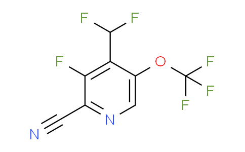 2-Cyano-4-(difluoromethyl)-3-fluoro-5-(trifluoromethoxy)pyridine