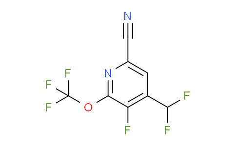 6-Cyano-4-(difluoromethyl)-3-fluoro-2-(trifluoromethoxy)pyridine