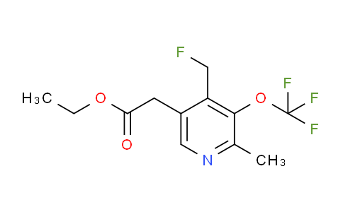AM17909 | 1361836-89-6 | Ethyl 4-(fluoromethyl)-2-methyl-3-(trifluoromethoxy)pyridine-5-acetate