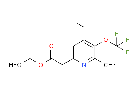 AM17910 | 1361730-09-7 | Ethyl 4-(fluoromethyl)-2-methyl-3-(trifluoromethoxy)pyridine-6-acetate