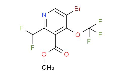 Methyl 5-bromo-2-(difluoromethyl)-4-(trifluoromethoxy)pyridine-3-carboxylate