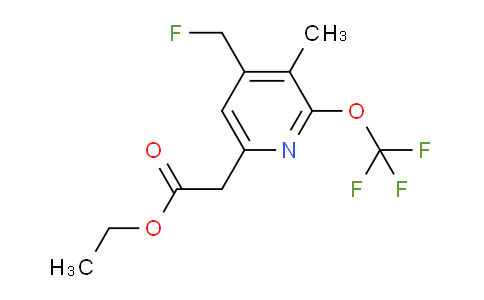 AM17916 | 1361713-83-8 | Ethyl 4-(fluoromethyl)-3-methyl-2-(trifluoromethoxy)pyridine-6-acetate