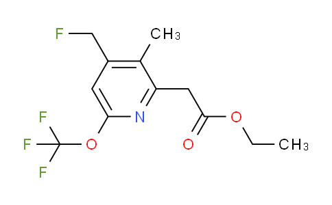AM17919 | 1361795-02-9 | Ethyl 4-(fluoromethyl)-3-methyl-6-(trifluoromethoxy)pyridine-2-acetate