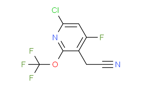 6-Chloro-4-fluoro-2-(trifluoromethoxy)pyridine-3-acetonitrile