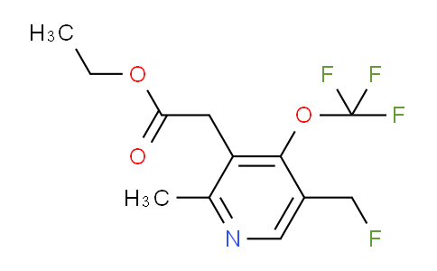 Ethyl 5-(fluoromethyl)-2-methyl-4-(trifluoromethoxy)pyridine-3-acetate