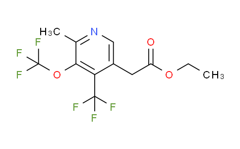 Ethyl 2-methyl-3-(trifluoromethoxy)-4-(trifluoromethyl)pyridine-5-acetate