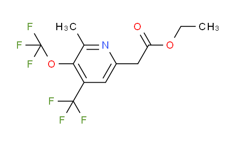 Ethyl 2-methyl-3-(trifluoromethoxy)-4-(trifluoromethyl)pyridine-6-acetate