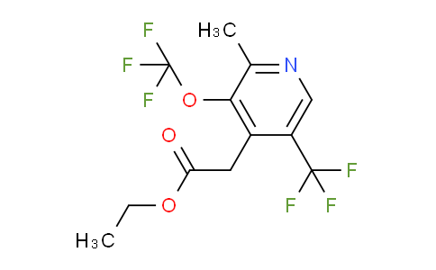 Ethyl 2-methyl-3-(trifluoromethoxy)-5-(trifluoromethyl)pyridine-4-acetate