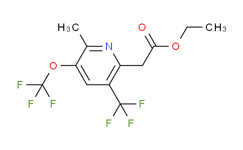 Ethyl 2-methyl-3-(trifluoromethoxy)-5-(trifluoromethyl)pyridine-6-acetate