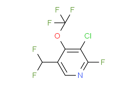 3-Chloro-5-(difluoromethyl)-2-fluoro-4-(trifluoromethoxy)pyridine