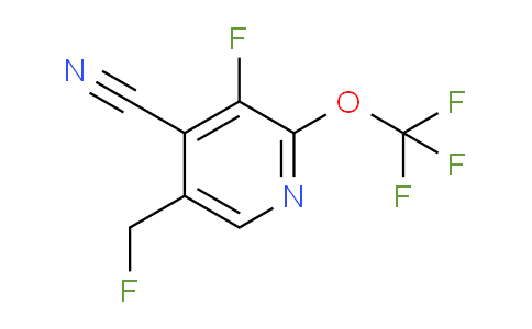 4-Cyano-3-fluoro-5-(fluoromethyl)-2-(trifluoromethoxy)pyridine
