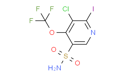 3-Chloro-2-iodo-4-(trifluoromethoxy)pyridine-5-sulfonamide