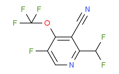 3-Cyano-2-(difluoromethyl)-5-fluoro-4-(trifluoromethoxy)pyridine