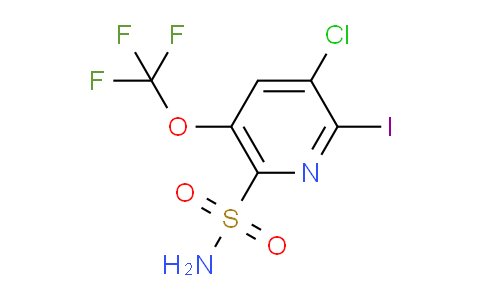 3-Chloro-2-iodo-5-(trifluoromethoxy)pyridine-6-sulfonamide