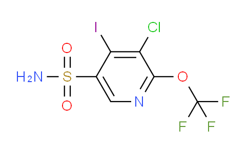 3-Chloro-4-iodo-2-(trifluoromethoxy)pyridine-5-sulfonamide