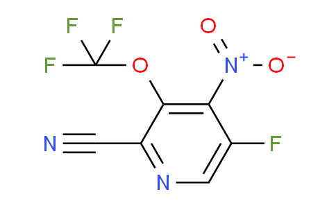 2-Cyano-5-fluoro-4-nitro-3-(trifluoromethoxy)pyridine