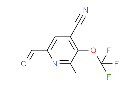 4-Cyano-2-iodo-3-(trifluoromethoxy)pyridine-6-carboxaldehyde