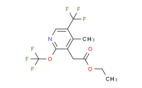 Ethyl 4-methyl-2-(trifluoromethoxy)-5-(trifluoromethyl)pyridine-3-acetate