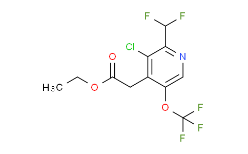 AM179437 | 1803957-99-4 | Ethyl 3-chloro-2-(difluoromethyl)-5-(trifluoromethoxy)pyridine-4-acetate