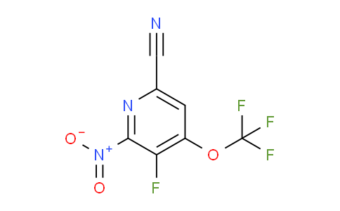 6-Cyano-3-fluoro-2-nitro-4-(trifluoromethoxy)pyridine