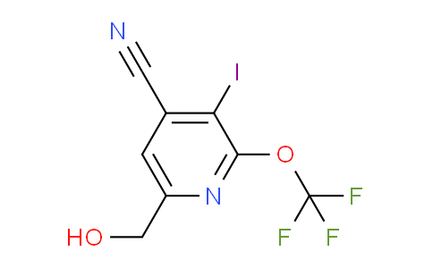 4-Cyano-3-iodo-2-(trifluoromethoxy)pyridine-6-methanol