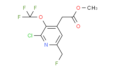 Methyl 2-chloro-6-(fluoromethyl)-3-(trifluoromethoxy)pyridine-4-acetate
