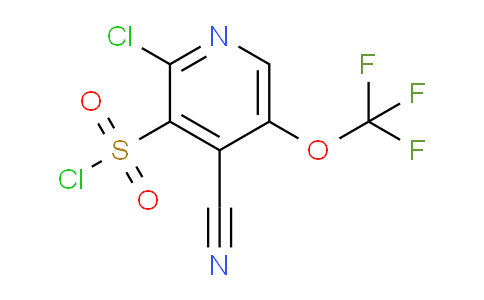 2-Chloro-4-cyano-5-(trifluoromethoxy)pyridine-3-sulfonyl chloride
