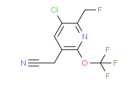3-Chloro-2-(fluoromethyl)-6-(trifluoromethoxy)pyridine-5-acetonitrile
