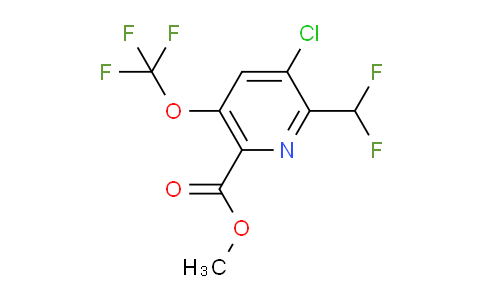 Methyl 3-chloro-2-(difluoromethyl)-5-(trifluoromethoxy)pyridine-6-carboxylate