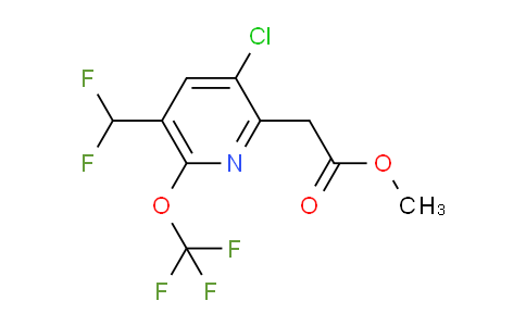 AM179606 | 1804641-23-3 | Methyl 3-chloro-5-(difluoromethyl)-6-(trifluoromethoxy)pyridine-2-acetate