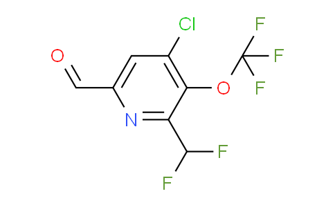 AM179621 | 1804797-57-6 | 4-Chloro-2-(difluoromethyl)-3-(trifluoromethoxy)pyridine-6-carboxaldehyde