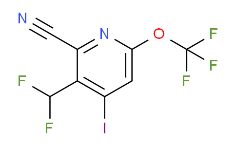 2-Cyano-3-(difluoromethyl)-4-iodo-6-(trifluoromethoxy)pyridine