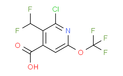 2-Chloro-3-(difluoromethyl)-6-(trifluoromethoxy)pyridine-4-carboxylic acid