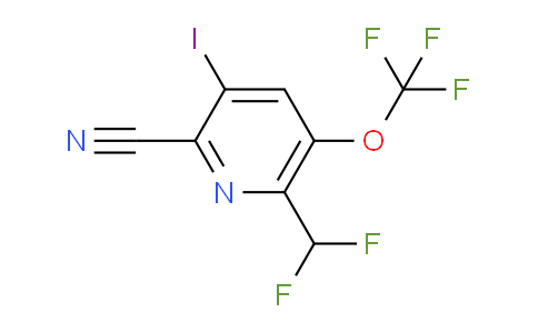 2-Cyano-6-(difluoromethyl)-3-iodo-5-(trifluoromethoxy)pyridine