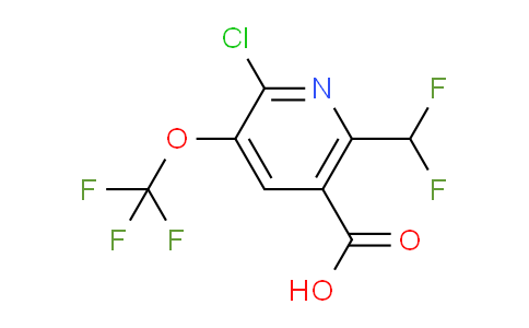 AM179642 | 1804328-17-3 | 2-Chloro-6-(difluoromethyl)-3-(trifluoromethoxy)pyridine-5-carboxylic acid
