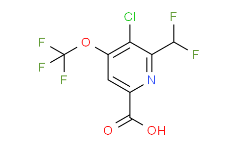 AM179649 | 1804326-48-4 | 3-Chloro-2-(difluoromethyl)-4-(trifluoromethoxy)pyridine-6-carboxylic acid