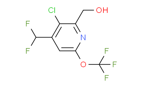 3-Chloro-4-(difluoromethyl)-6-(trifluoromethoxy)pyridine-2-methanol
