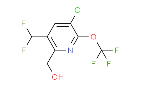 3-Chloro-5-(difluoromethyl)-2-(trifluoromethoxy)pyridine-6-methanol