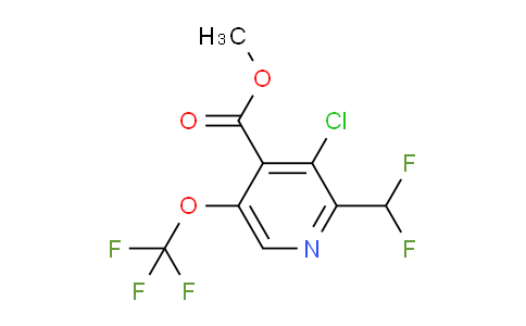 Methyl 3-chloro-2-(difluoromethyl)-5-(trifluoromethoxy)pyridine-4-carboxylate